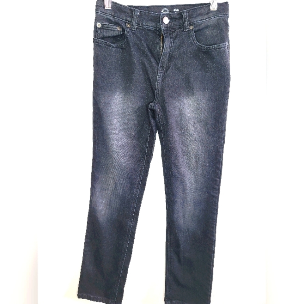 Wonder Nation Size 14 Slim Fit Boy's Black Jeans